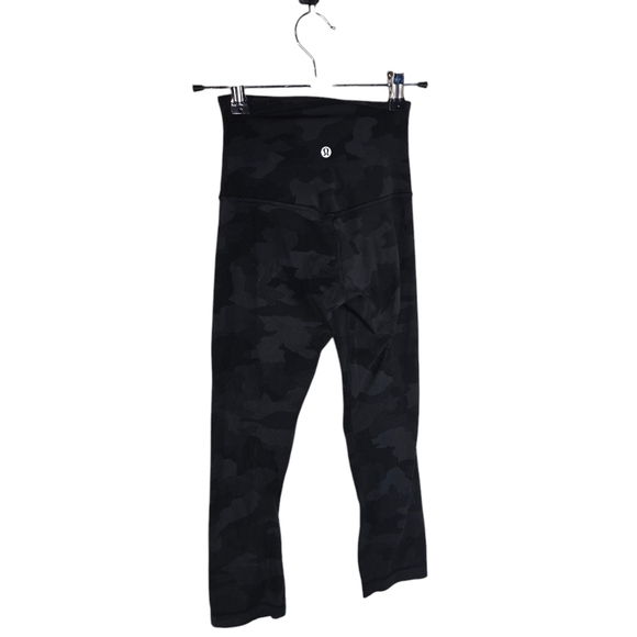 Lululemon align high rise black gray camo crop leggings - Picture 2 of 9